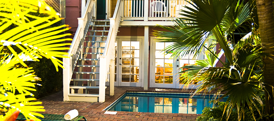 Pool Entrance at Simonton Court Key West