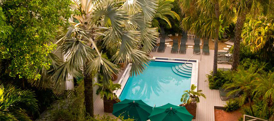 One of four pools at Simonton Court Key West