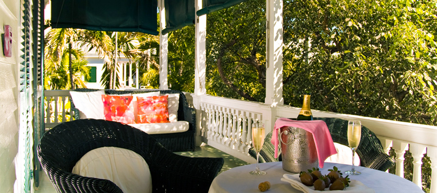 Private Balcony at Simonton Court Key West