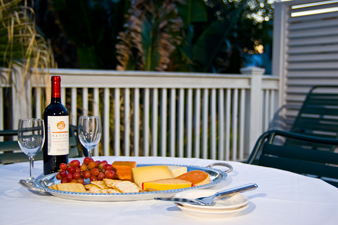 Private Deck of Orange Blossom Room, Simonton Court Key West