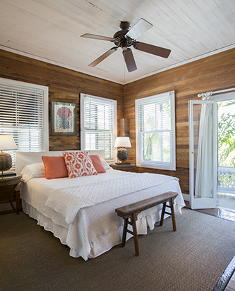 Bedroom of Periwinkle Room, Simonton Court Key West