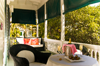 Front Porch of Orchid Room, Simonton Court Key West