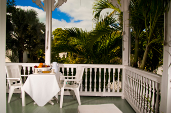 Private Balcony at Camellia Room Simonton Court Key West